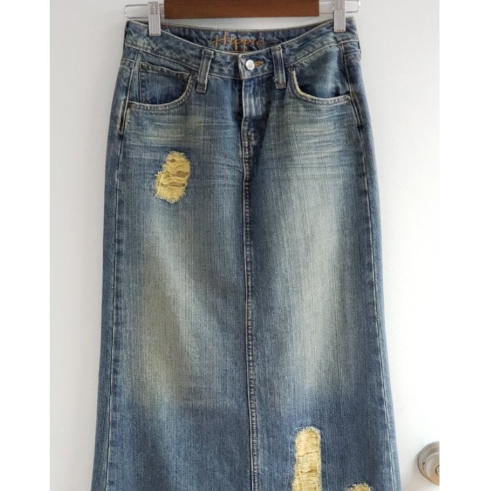Jean Maxi Skirt